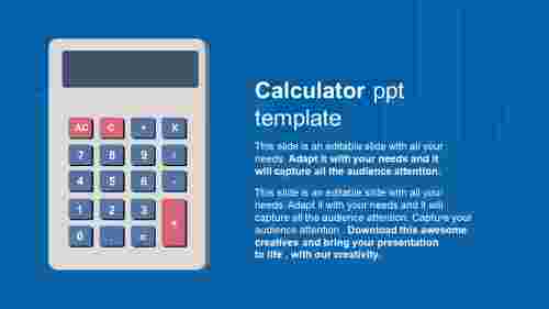 calculator powerpoint template free